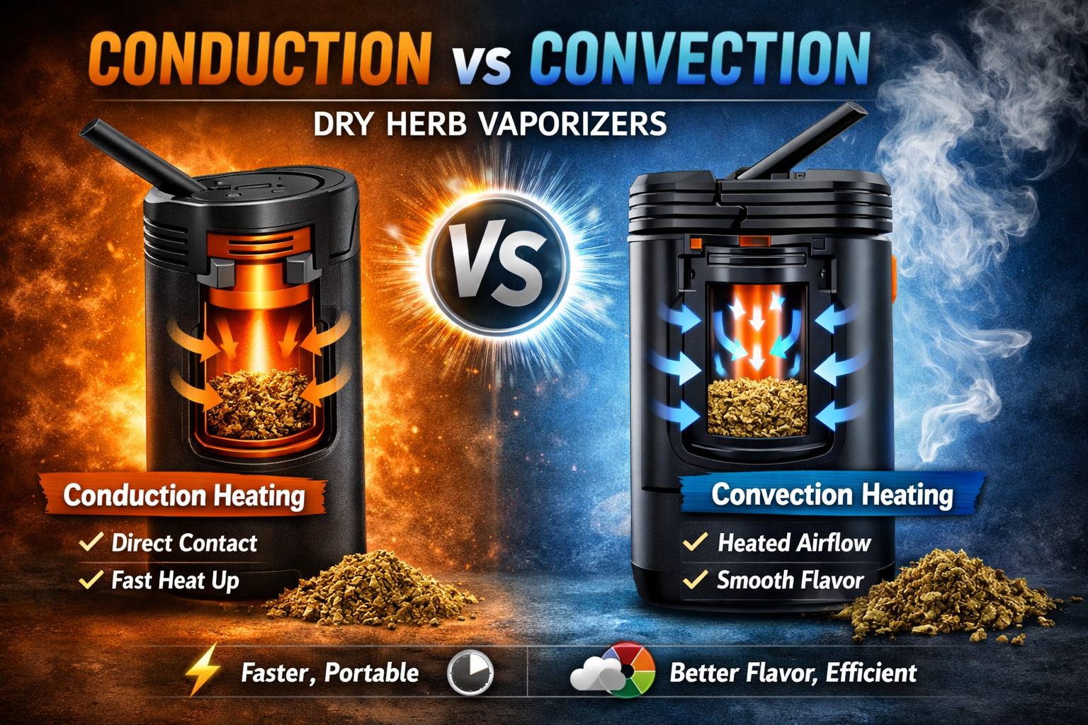 Conduction vs Convection Vaporizers: Key Differences, Pros & Cons (2026  Guide) – Cannabis Clinics Malta