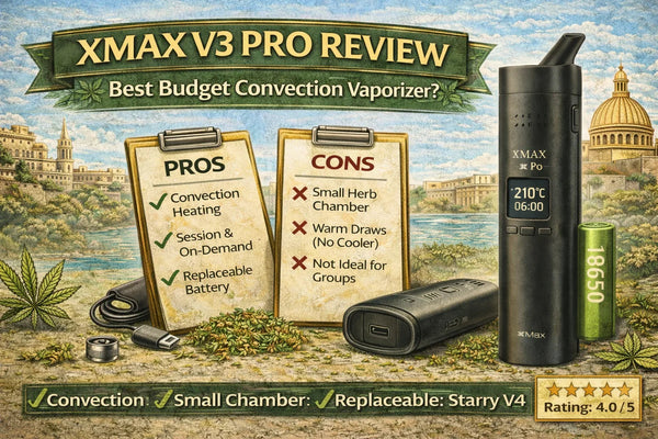 Revue du XMAX V3 Pro (2026) : Meilleur vaporisateur  convection conomique  ?  Cannabis Clinics Malta