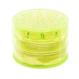 Atomic Plastic Grinder – 4-Part Acrylic Grinder yellow