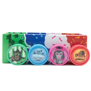 Apestoned Monkey Grinder – 4 Themed Designs (Green, Blue, Red, Pink) Side Display