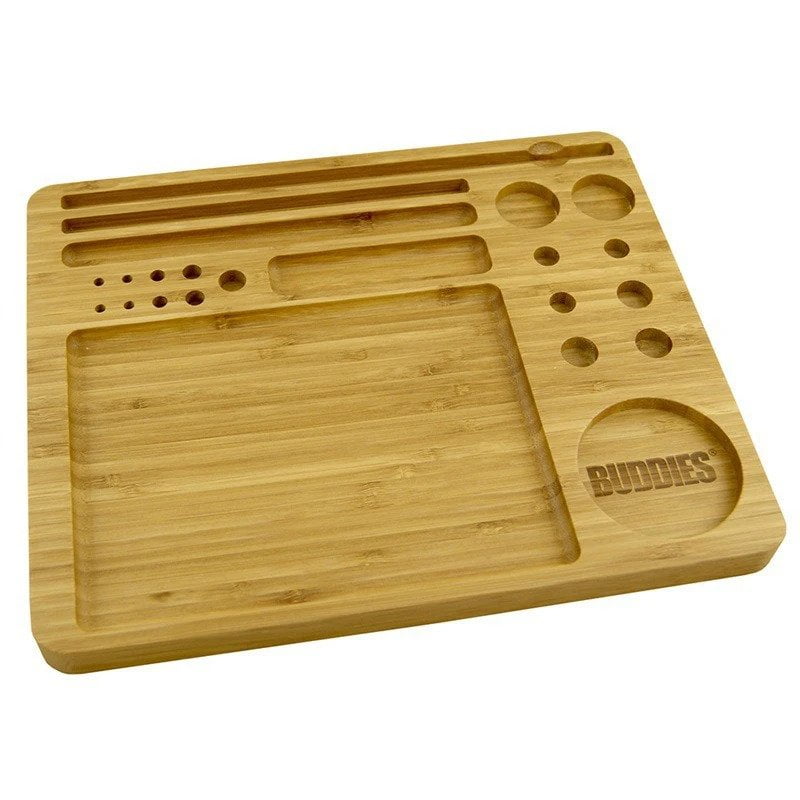 Buddies Tool Set 23-in-1 Bamboo Rolling Tray - Cannabis Clinics Malta