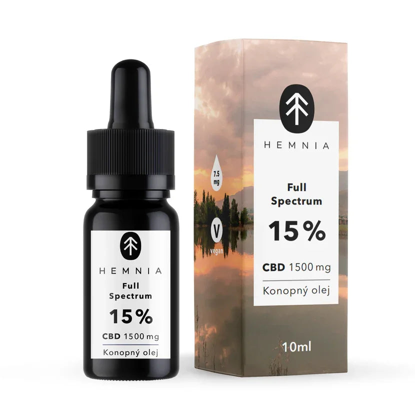 Hemnia Full-Spectrum CBD Hemp Oil 15% – 1500mg CBD, 10ml