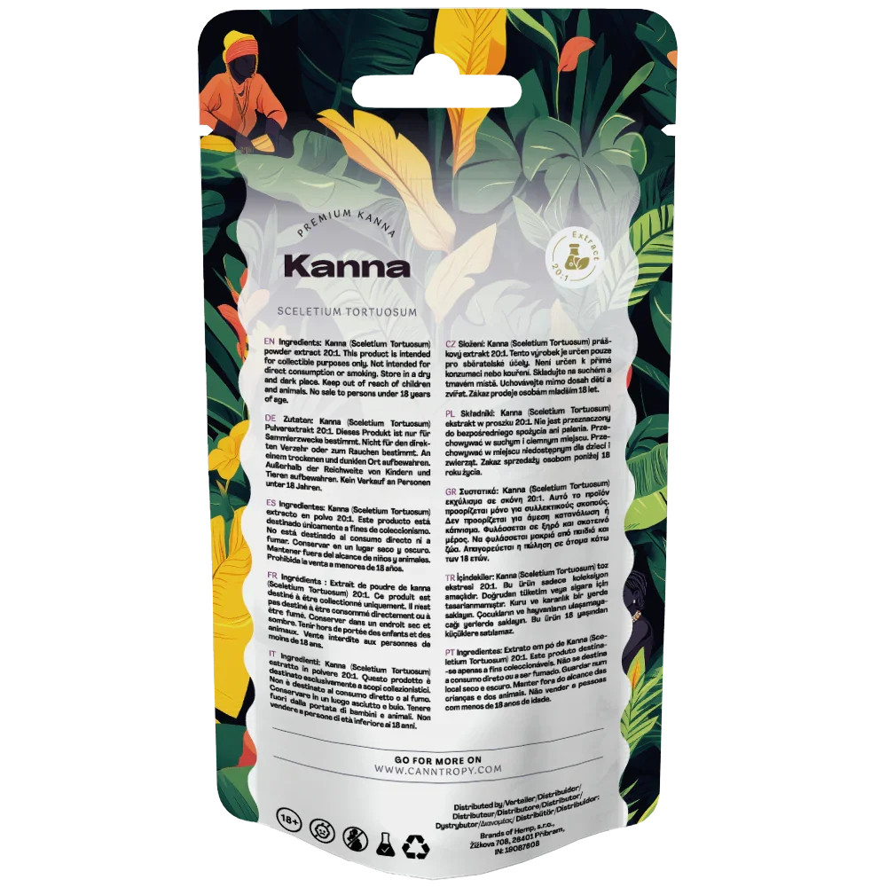 Canntropy Kanna Extract 20:1 (Sceletium Tortuosum) – 1g / 5g back cover