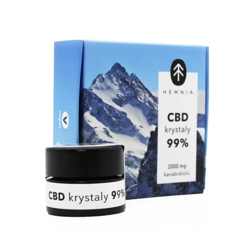 Hemnia CBD Crystals 99% – CBD Isolate (2000 mg / 2 g)