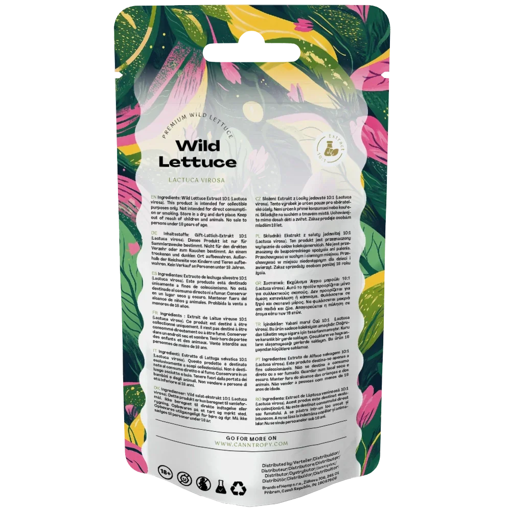 Canntropy Wild Lettuce (Lactuca virosa) Extract 10:1 back