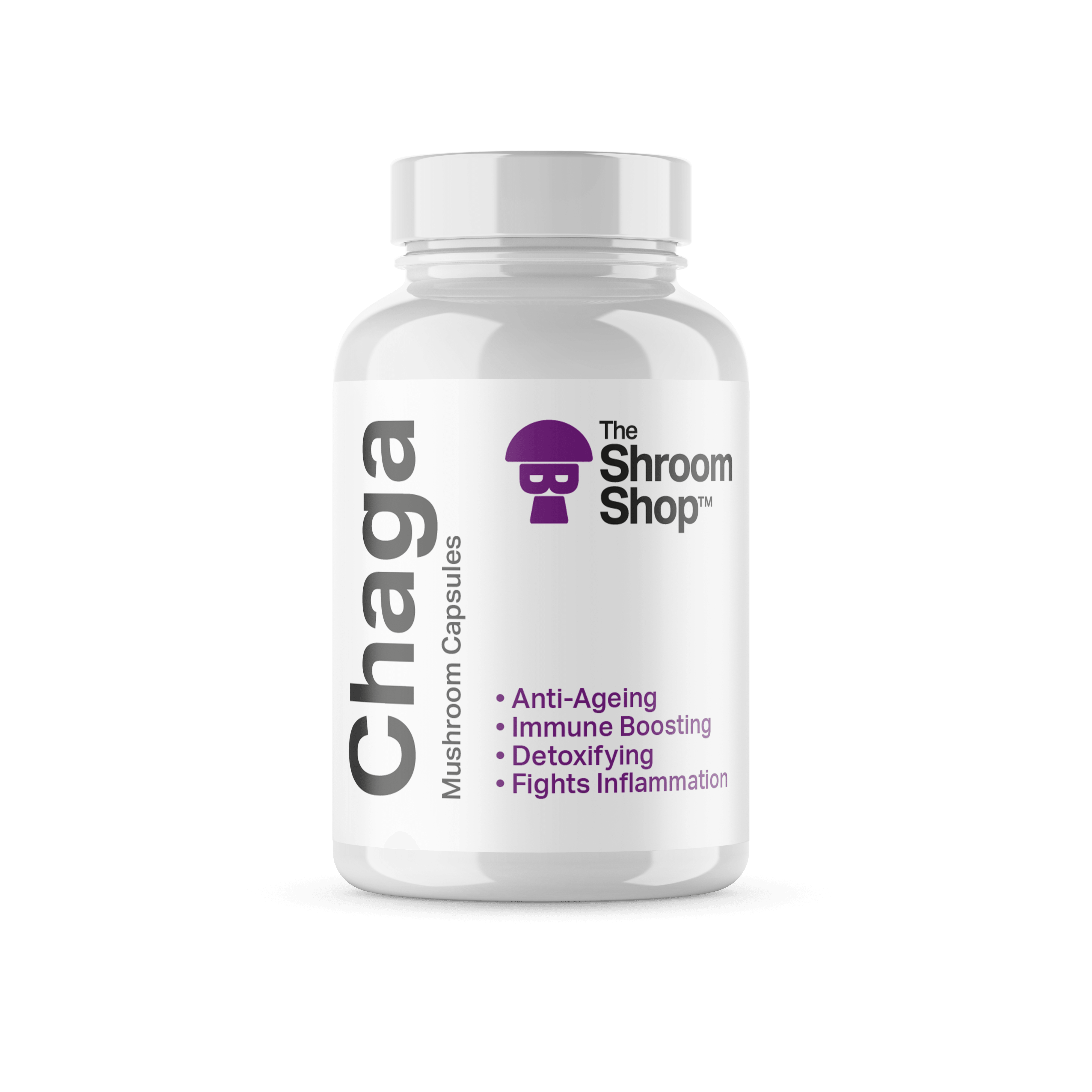 Chaga Mushroom supplement capsules