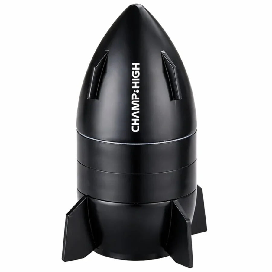 Champ High Mini Spaceship Metal Grinder 50mm (4-Part) - black