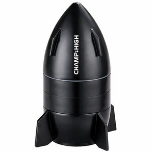 Champ High Mini Spaceship Metal Grinder 50mm (4-Part) - black