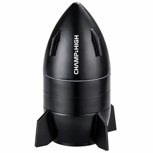Champ High Mini Spaceship Metal Grinder 50mm (4-Part) - black