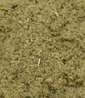 Close-up of ground herbal blend, suitable for legal cannabis and CBD products in Malta