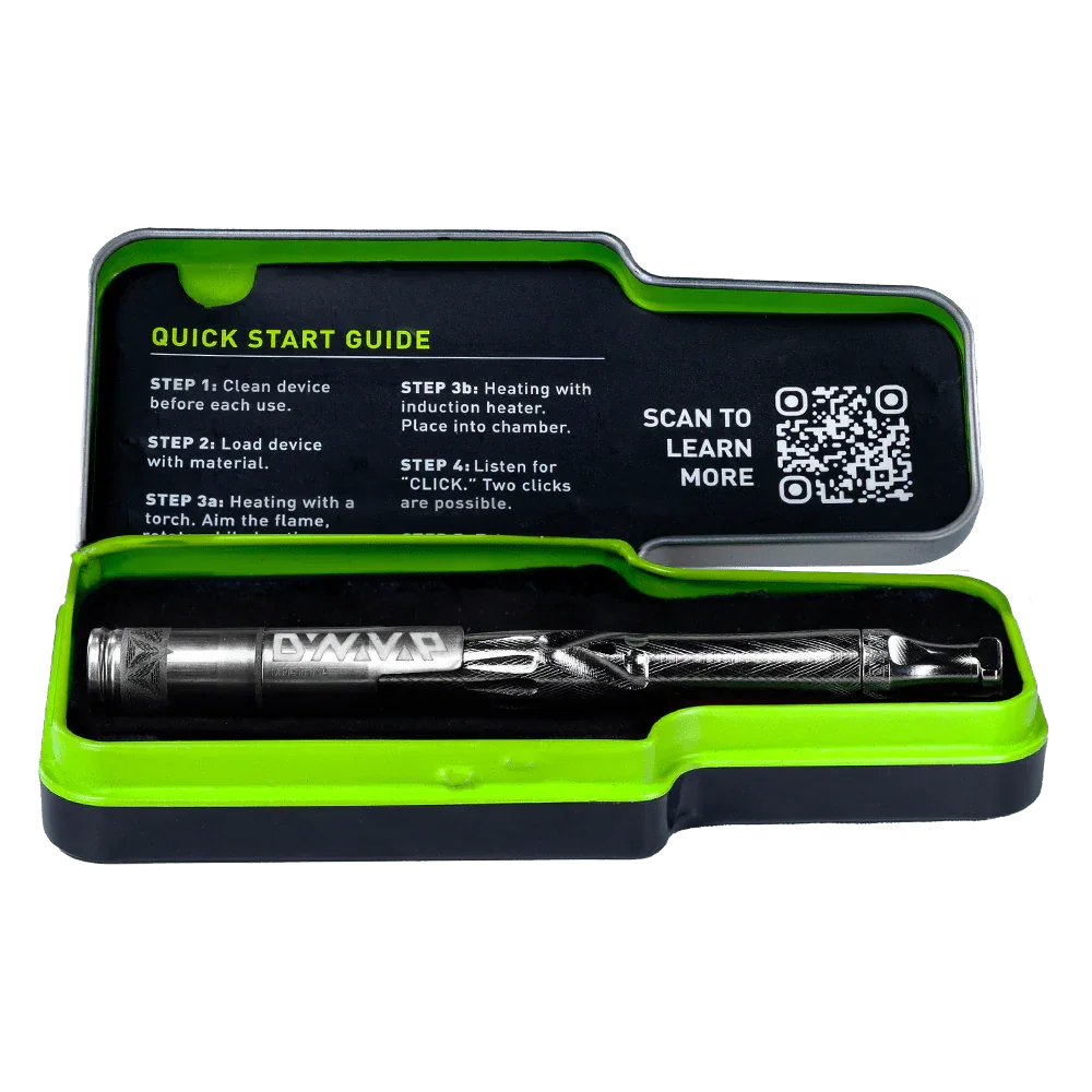 DynaVap UniDyn – Titanium Ball Vape with BallR Cap (XL Length) carry case