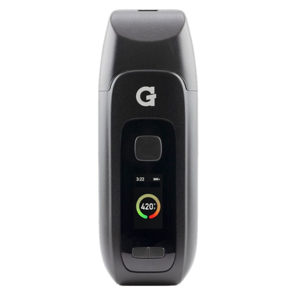 G Pen Dash+ dry herb vaporizer with full-colour temperature display