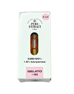 CBD cartridge - 60% CBD - 5% Terpenes - Gelato #41 1ml