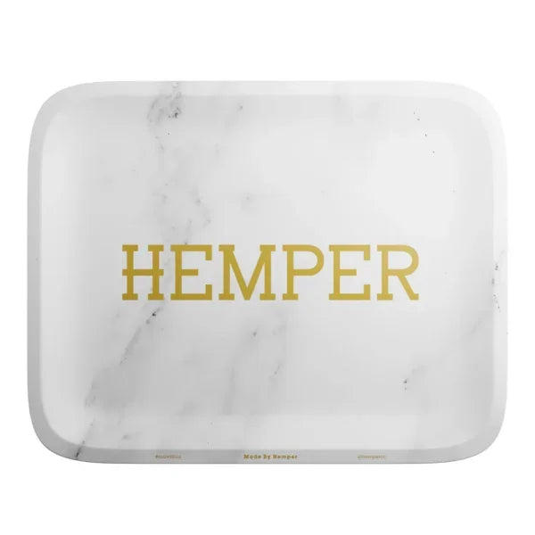 Luxe Marble White Rolling Tray Small and Medium sizes