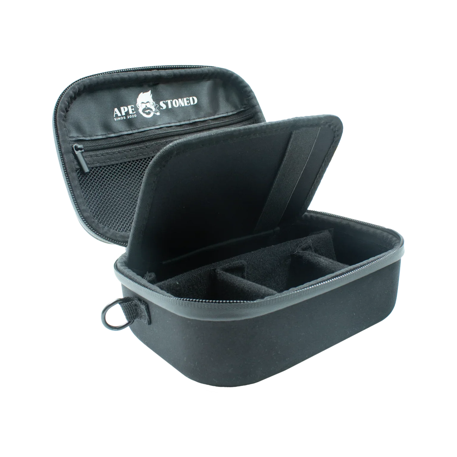 Kong Case – Maestro by Apestoned – Odour-Proof Rolling Kit (Black open) Cannabis Clinics Malta