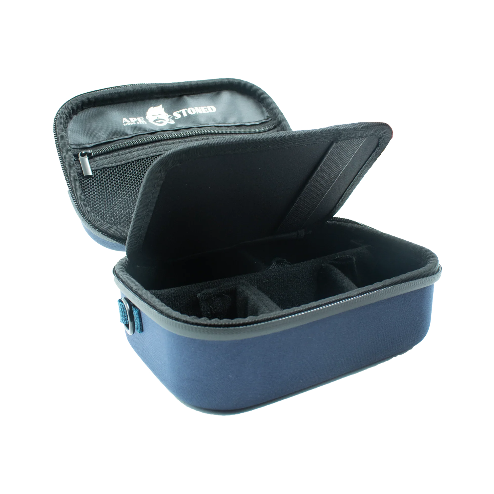 Kong Case – Maestro by Apestoned – Odour-Proof Rolling Kit (Blue open) Cannabis Clinics Malta