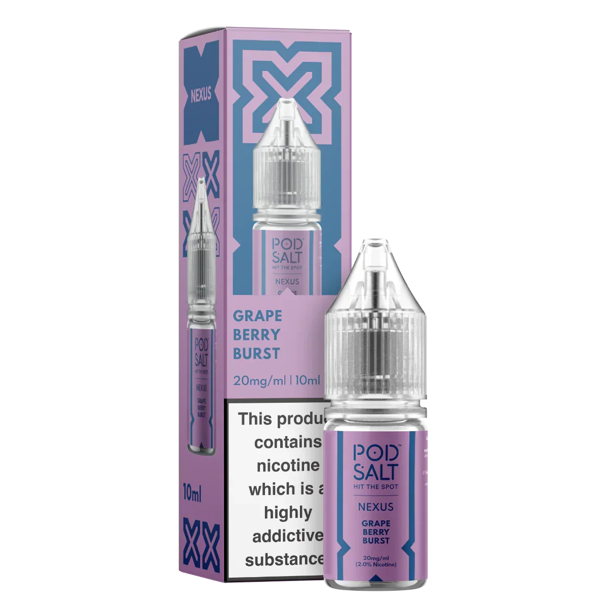 Nexus Grape Berry Burst 10ml Nicotine Salt E-Liquid
