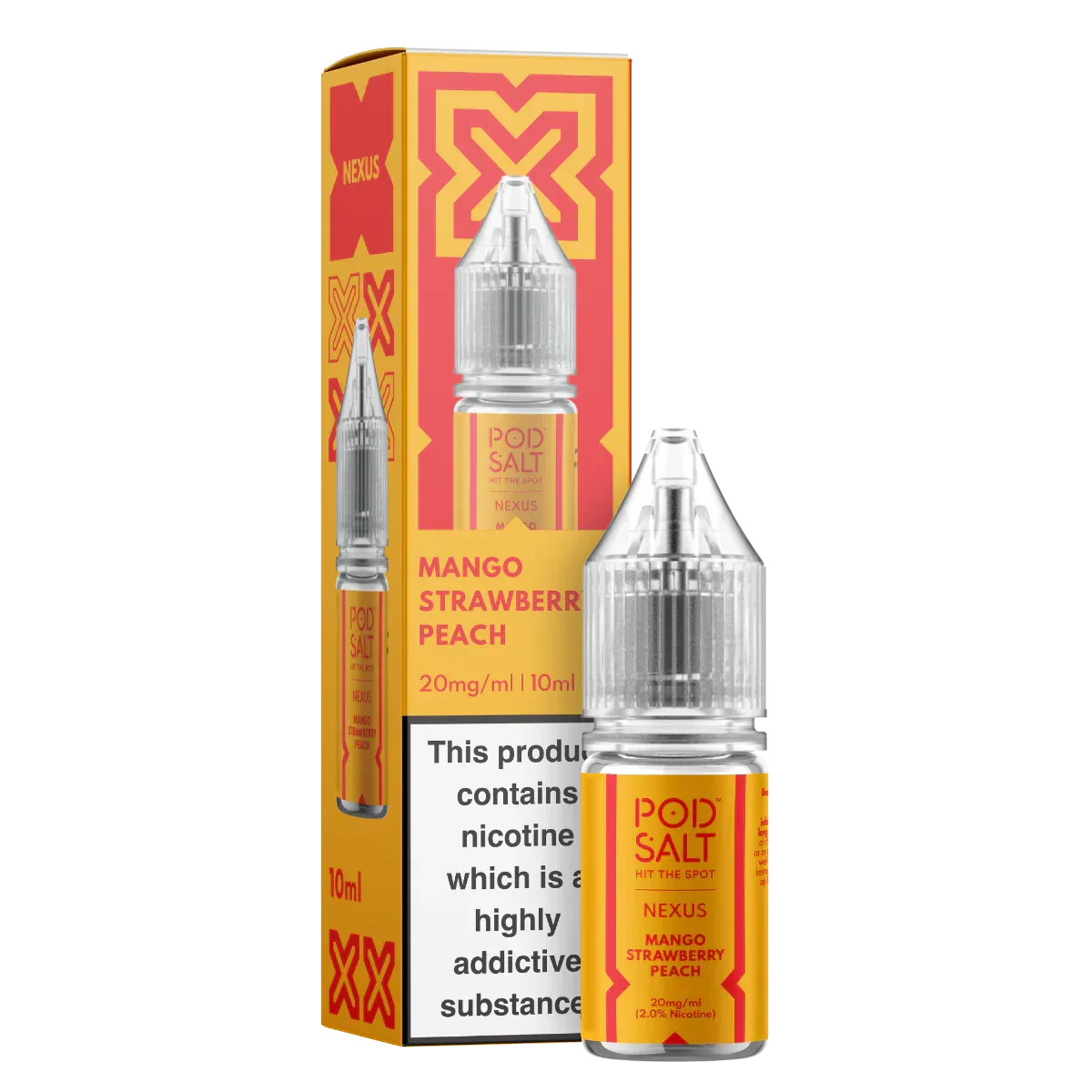 Nexus Mango Strawberry Peach 10ml Nicotine Salt E-Liquid