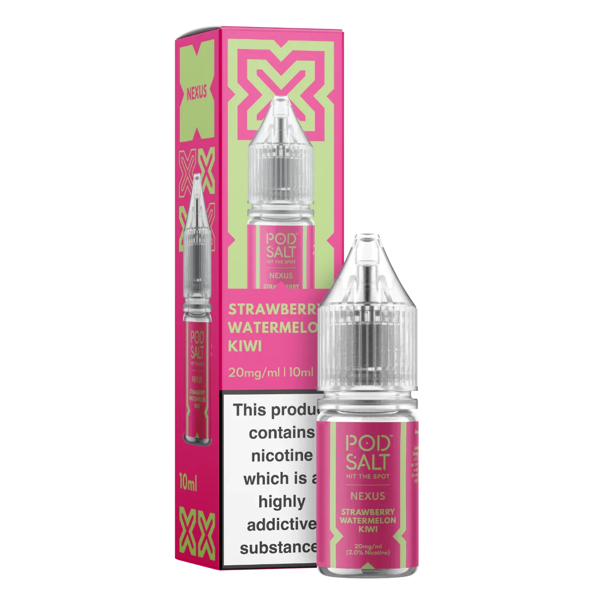 Nexus Strawberry Watermelon Kiwi 10ml Nicotine Salt E-Liquid