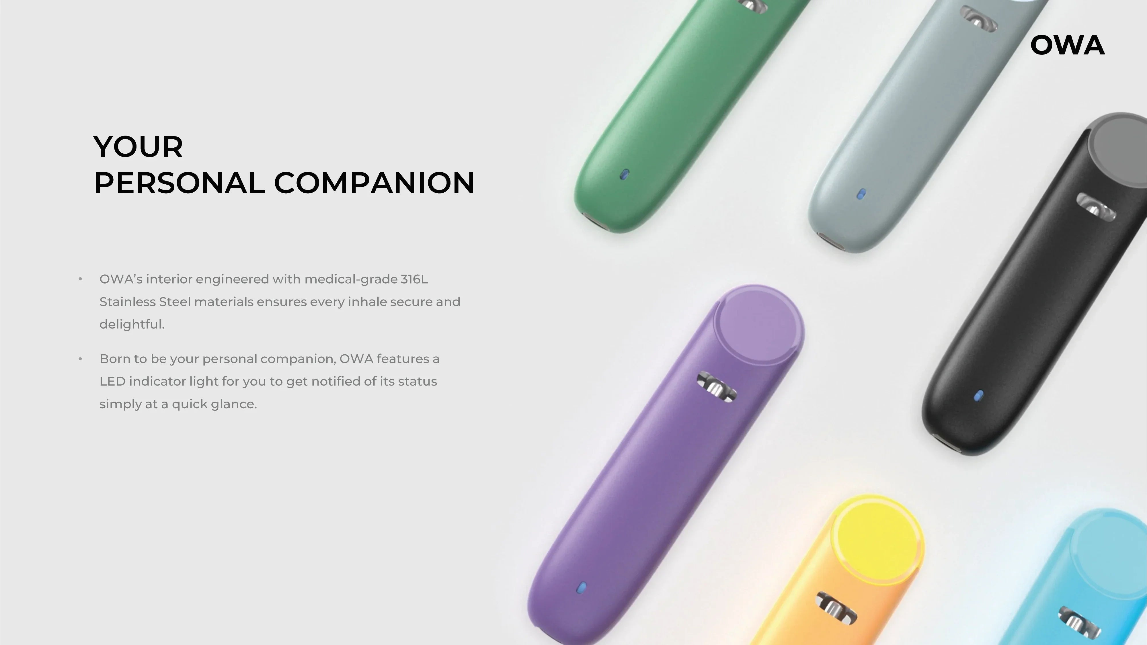 CCELL OWA All Colours (Empty) Vape Pens - 0.5ml your personal companion