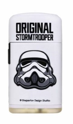 Prof Original Stormtrooper Windproof Blue Flame Lighters - White helmet