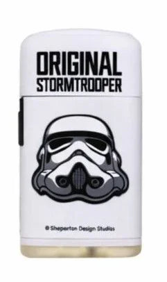 Prof Original Stormtrooper Windproof Blue Flame Lighters - White helmet