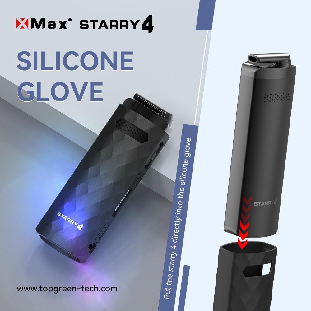 X-MAX Starry 4 vaporizer with the Original Silicone Case easy to use