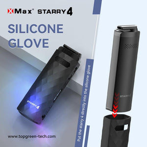 X-MAX Starry 4 vaporizer with the Original Silicone Case easy to use