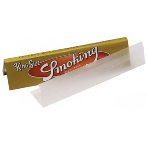 Smoking Gold King Size Slim Rolling Papers (Transparent Rice Paper) - Cannabis Clinics Malta