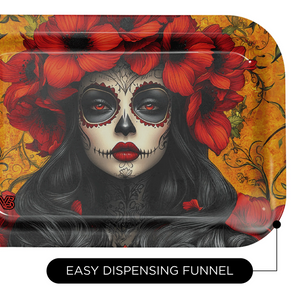 V-Syndicate Calavera Duotray easy dispensing funnel feature