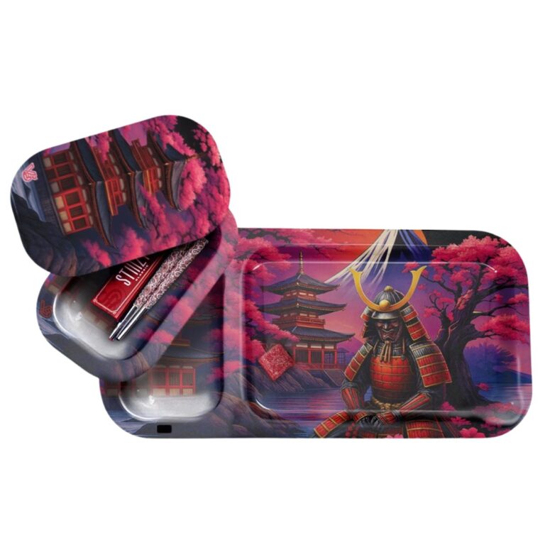 V-Syndicate Duotray Shogun metal rolling tray with removable stash tray