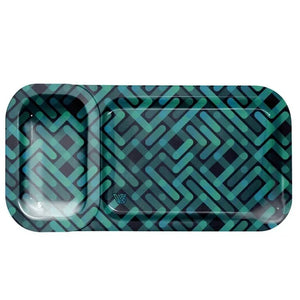 V-Syndicate Stacked 32cm metal rolling tray with removable mini tray