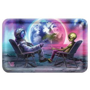 V-Syndicate Blunt Orbit rolling tray lid astronaut and alien design