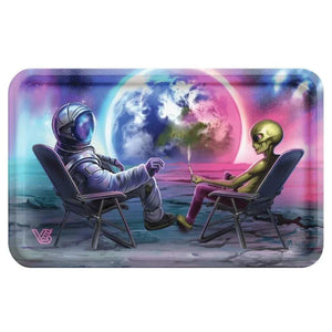 V-Syndicate Blunt Orbit rolling tray lid astronaut and alien design