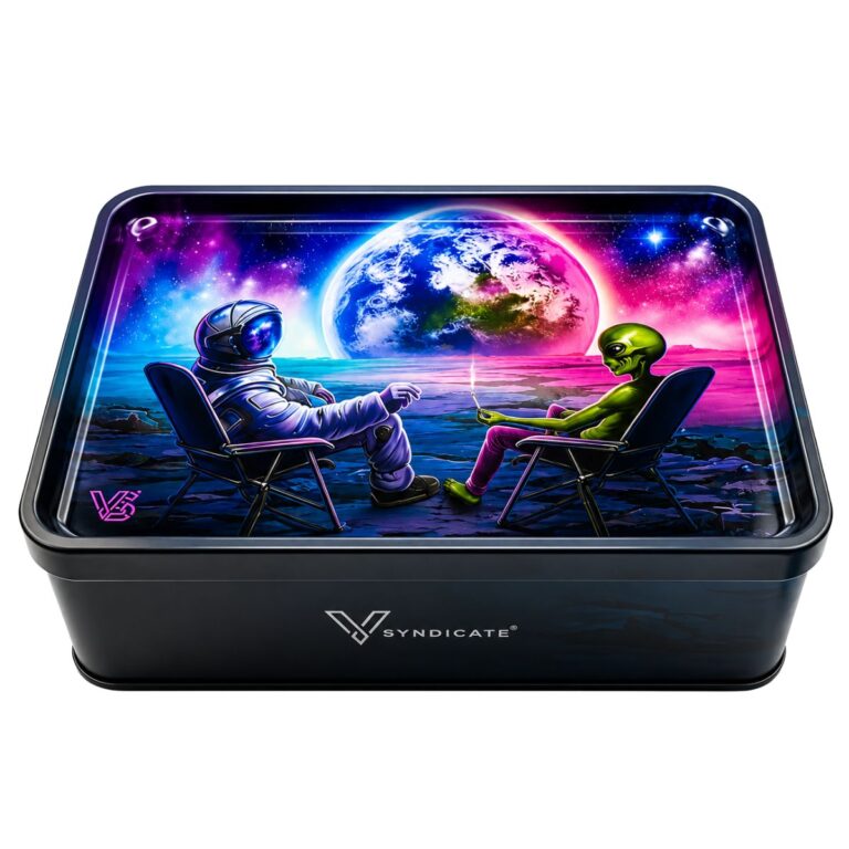 V-Syndicate Syndicase Plus Blunt Orbit rolling tray and storage box