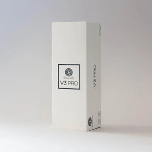 Flowrolls V3 Pro packaging standing on a white surface, cannabis accessory product