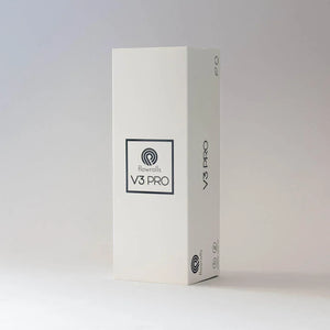 Flowrolls V3 Pro packaging standing on a white surface, cannabis accessory product