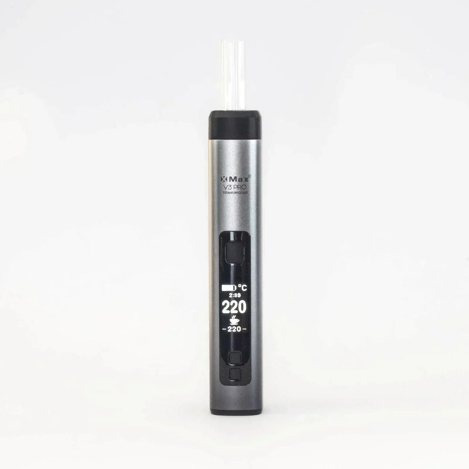 XMax V3 Pro portable vaporizer for dry herbs with digital temperature display