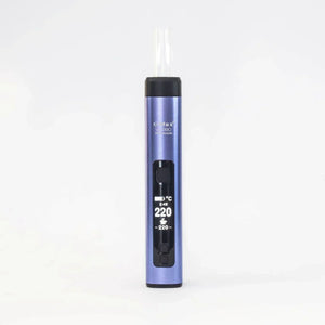 Portable dry herb vaporizer with digital temperature display for cannabis wellness use