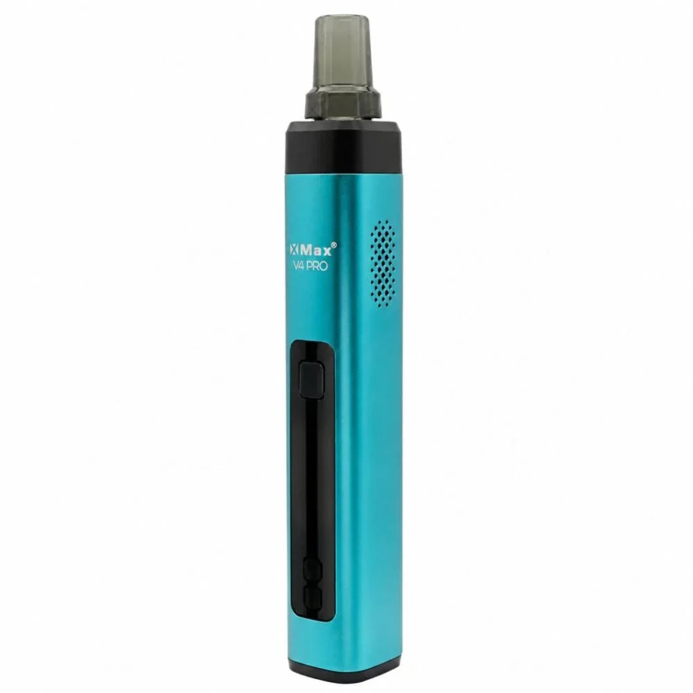 XMAX V4 Pro dry herb vaporizer black portable convection vaporizer device teal blue