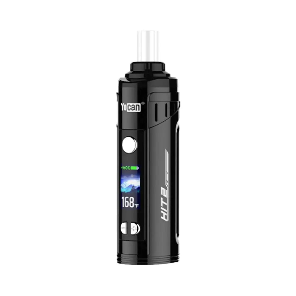 Yocan Hit 2 Dry Herb Vaporizer – Buy in Malta & EU | Cannabis Clinics - Black upright front facing