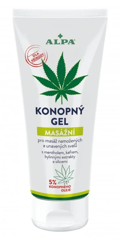 Alpa cannabis massage gel 100ml cooling hemp muscle gel Malta