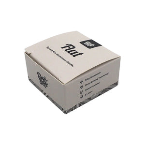 Best Buds Flat Square Aluminium Grinder – Onyx – 2-Part – 50 mm with gift box