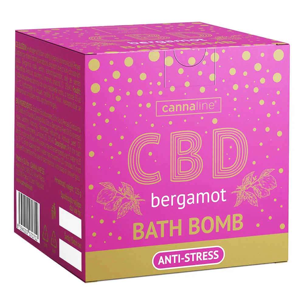Cannaline Bath Bomb 100 mg CBD – Bergamot scent / Anti-stress