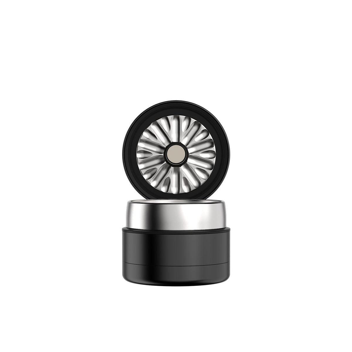 Flower Mill Next Gen Premium Stainless Series 2.0 inch with milling chamber open