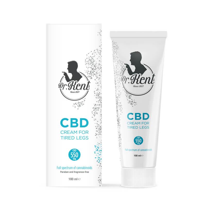 Dr. Kent Tired Legs CBD Cream 1100mg (100ml) - Horse Chestnut