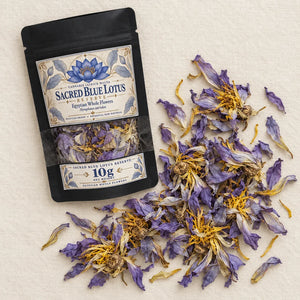 10g Egyptian Blue Lotus whole flowers pouch with dried whole flowers
