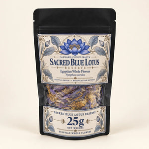 25g Sacred Blue Lotus Reserve Egyptian whole flowers pouch