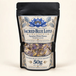 50g Sacred Blue Lotus Reserve Egyptian whole flowers pouch
