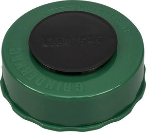 GrinderVac Solid Airtight – 2-Part Grinder & Herb Storage – Green closed